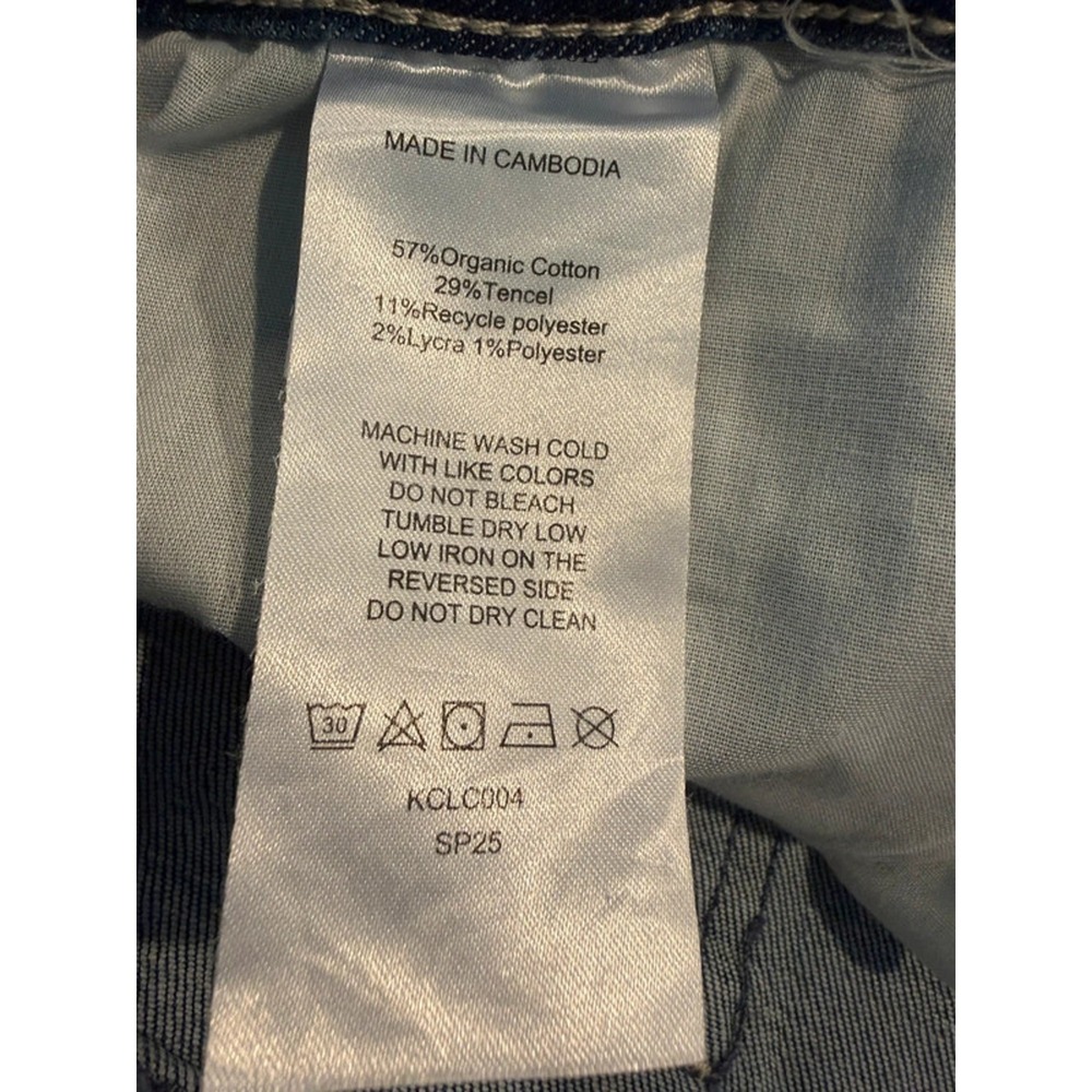 Quince High Rise Skinny Jeans Women 32 Seaside Blue Denim NWT Minimalist Tencel - Picture 7 of 12
